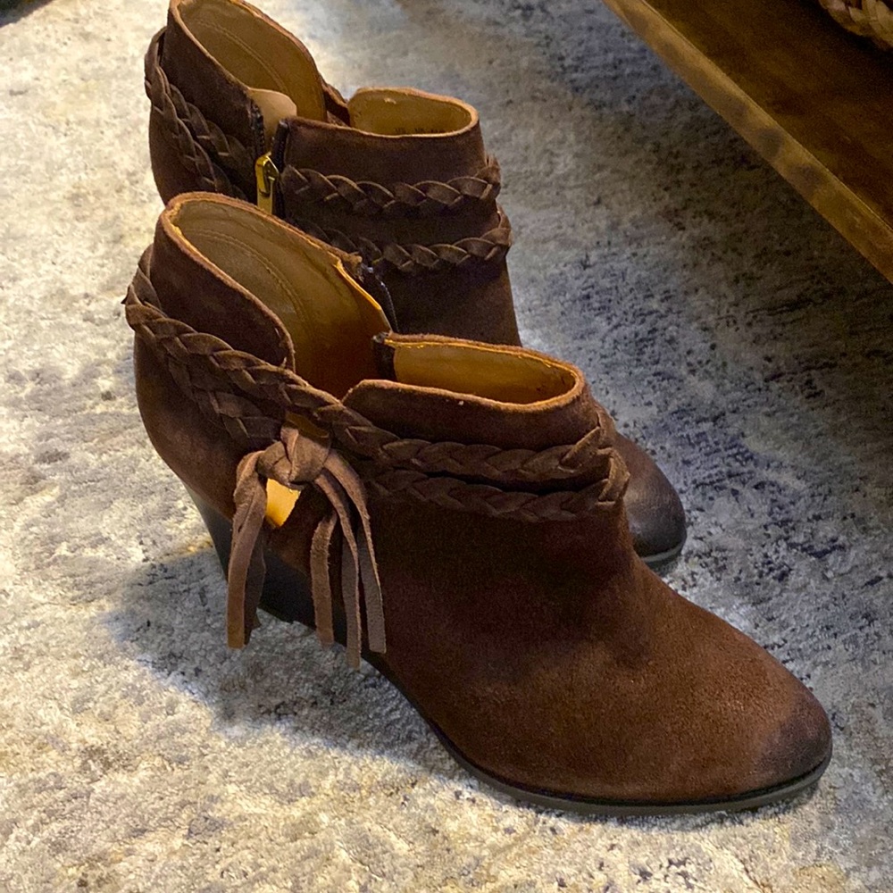Franco sarto Dark brown loni bootie size 9